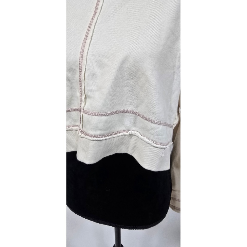 Daily Practice Anthropologie women XXS mock neck crop sweatshirt granola - Picture 6 of 9